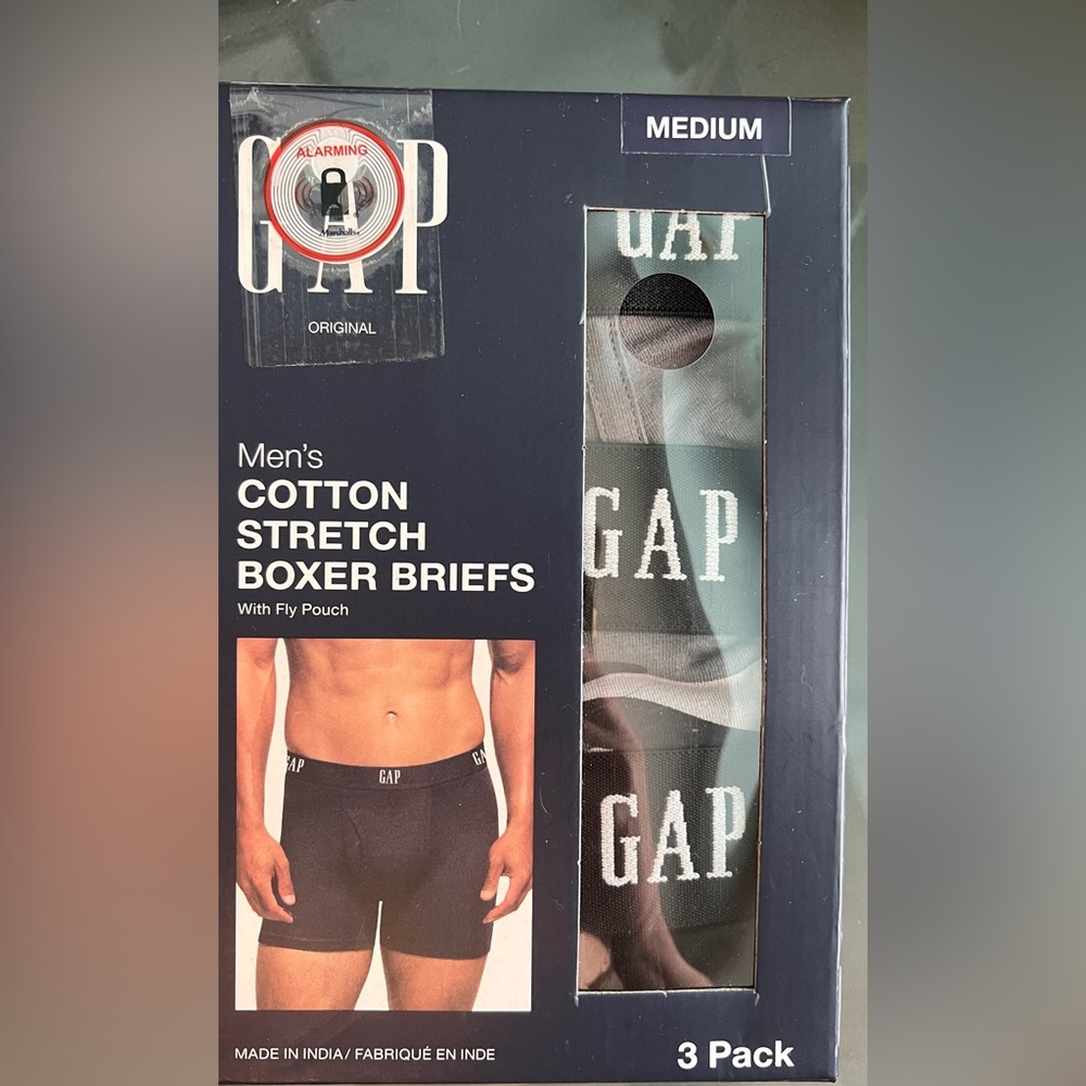 NIB 3-pack Men’s GAP Boxer Briefs Underwear Medium